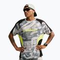 Koszulka do biegania męska Nike Dri-FIT Printed SS smoke grey/black/light lemon twist