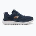 Buty męskie SKECHERS Burns Agoura navy/orange 2