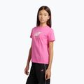 Koszulka dziecięca New Balance Jersey Stacked Logo Tee pink satin 4