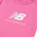 Koszulka dziecięca New Balance Jersey Stacked Logo Tee pink satin 8
