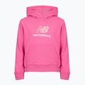 Bluza dziecięca New Balance FT Stacked Logo Hoodie pink satin 7