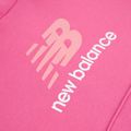 Bluza dziecięca New Balance FT Stacked Logo Hoodie pink satin 9