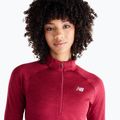 Longsleeve do biegania damski New Balance Athletics Heat Grid 1/2 Zip podium red 4