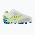 Buty piłkarskie dziecięce New Balance Furon Team V9 FG white/alkaline green