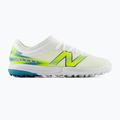 Buty piłkarskie dziecięce New Balance Furon Team V9 TF white/alkaline green
