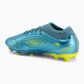 Buty piłkarskie dziecięce New Balance Tekela Team V5 FG metallic blue/alkaline green 3