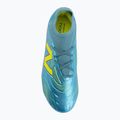 Buty piłkarskie dziecięce New Balance Tekela Team V5 FG metallic blue/alkaline green 5