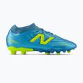 Buty piłkarskie dziecięce New Balance Tekela Team V5 FG metallic blue/alkaline green 2