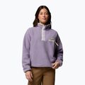Bluza polarowa damska Columbia Helvetia II Cropped Half Snap Fleece shale purple/lavender haze/citron haz