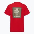 Koszulka męska Columbia CSC Basic Logo Back Tee mountain red/linework c badge 2