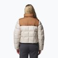 Kurtka ocieplana damska Columbia Puffect III Cropped dark stone/camel brown 3