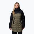 Płaszcz puchowy damski Columbia Mountain Croo III Mid Down stone green/black