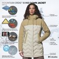 Kurtka puchowa damska Columbia Mountain Croo III Mid Down dark stone/beach 11