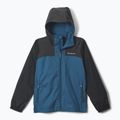 Kurtka przeciwdeszczowa dziecięca Columbia Rainy Trails III Fleece Lined phoenix blue/black