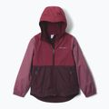 Kurtka przeciwdeszczowa dziecięca Columbia Rainy Trails III Fleece Lined moonvista/rich wine/antique mauve