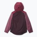 Kurtka przeciwdeszczowa dziecięca Columbia Rainy Trails III Fleece Lined moonvista/rich wine/antique mauve 2