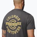 Koszulka męska Columbia Parsons Point Back Graphic Tee black heather blocky banner button 6