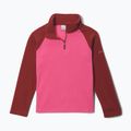 Bluza polarowa dziecięca Columbia Glacial Fleece Half Zip nico/red oxide