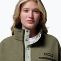 Bluza polarowa damska Columbia Helvetia II Cropped Half Snap Fleece stone green/safari 5