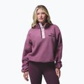 Bluza polarowa damska Columbia Helvetia II Cropped Half Snap Fleece antique mauve/mineral pink
