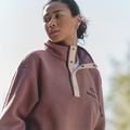 Bluza polarowa damska Columbia Helvetia II Cropped Half Snap Fleece antique mauve/mineral pink 9