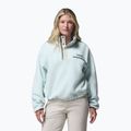Bluza polarowa damska Columbia Helvetia II Cropped Half Snap Fleece tea light/dark stone