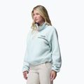 Bluza polarowa damska Columbia Helvetia II Cropped Half Snap Fleece tea light/dark stone 4