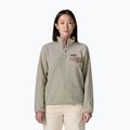 Bluza polarowa damska Patagonia Lightweight Synchilla Snap-T Pullover oatmeal heather w/moonrise taupe