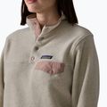 Bluza polarowa damska Patagonia Lightweight Synchilla Snap-T Pullover oatmeal heather w/moonrise taupe 4