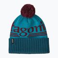 Czapka zimowa Patagonia Powder Town hut tripper logo: mako blue