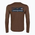 Longsleeve męski Patagonia Cap Cool Daily Boardshort Logo LS berm brown - light berm brown x-dye 2