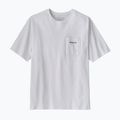 Koszulka męska Patagonia Boardshort Logo Pocket Responsibili fiber white