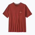Koszulka męska Patagonia Boardshort Logo Pocket Responsibili rusty red