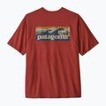Koszulka męska Patagonia Boardshort Logo Pocket Responsibili rusty red 2