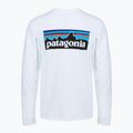 Longsleeve męski Patagonia P-6 Logo Responsibili fiber white 2