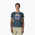Koszulka damska Patagonia Great Waves Ringer Tee summit blue
