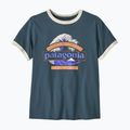 Koszulka damska Patagonia Great Waves Ringer Tee summit blue 2