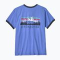 Koszulka damska Patagonia Fitz Roy Foothills Ringer Tee diver blue 2