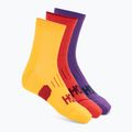 Skarpety HOKA Quarter Run Sock 3-Pack egg yolk/cerise/virtual violet