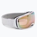 Gogle narciarskie Alpina Estetica QV white gloss/gold sph