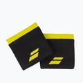 Frotki na nadgarstek Babolat Logo Wristband 2 szt. black/sulphur spring 3