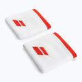 Frotki na nadgarstek Babolat Logo Wristband 2 szt. white/fiesta red