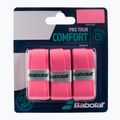 Owijki do rakiet tenisowych Babolat Pro Tour 3 szt. pink