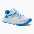 Buty do tenisa dziecięce Babolat 21 Pulsion AC Jr white/illusion blue