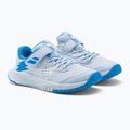 Buty do tenisa dziecięce Babolat 21 Pulsion AC Jr white/illusion blue 5