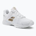Buty do tenisa damskie Babolat SFX3 AC Wimbledon W white/gold