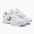 Buty do tenisa damskie Babolat SFX3 AC Wimbledon W white/gold 4
