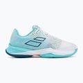 Buty do tenisa damskie Babolat Jet Mach 3 AC W white/angel blue 2