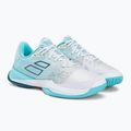 Buty do tenisa damskie Babolat Jet Mach 3 AC W white/angel blue 4