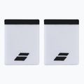 Frotki na nadgarstek Babolat Logo Jumbo Wristband 2 szt. white/black